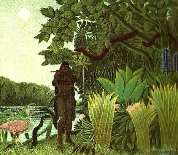 Henri Rousseau ormtjuserskan oil painting image